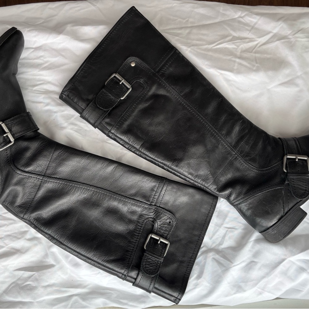 Nine West Black Heeled Boots